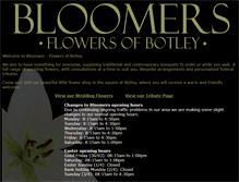 Tablet Screenshot of bloomersbotley.co.uk